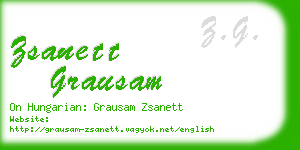 zsanett grausam business card